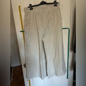 Madewell mini corduroy wide leg pants. Beige-gray. Size XL.